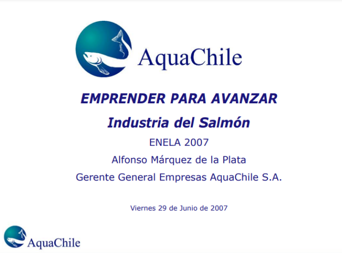 EMPRENDER PARA AVANZAR: INDUSTRIA DEL SALMÓN
